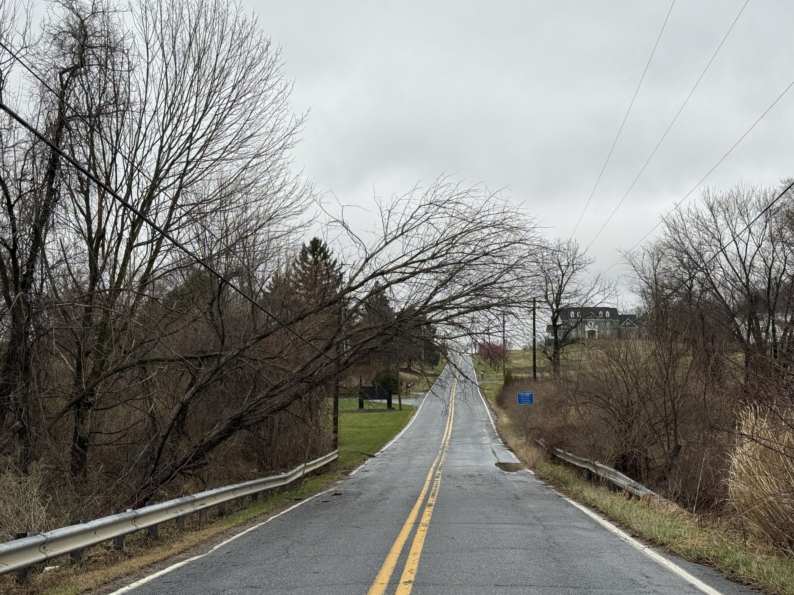 More strong winds in the DC region after earlier severe storms cause flooding