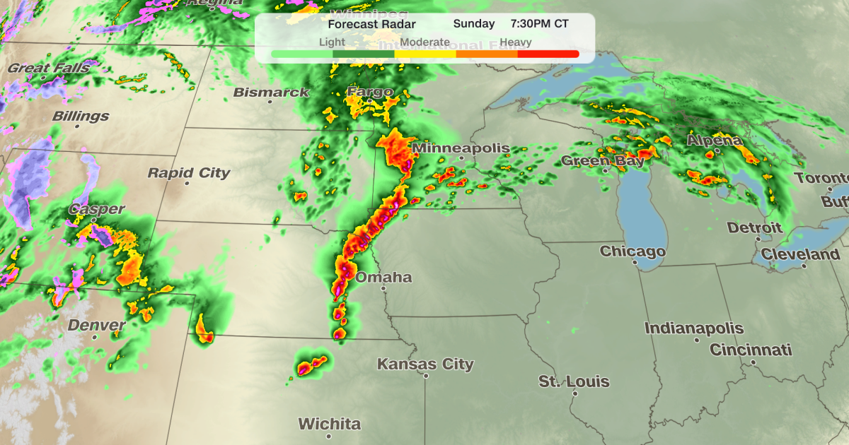 Severe storms with intense tornadoes possible in Central US through Monday