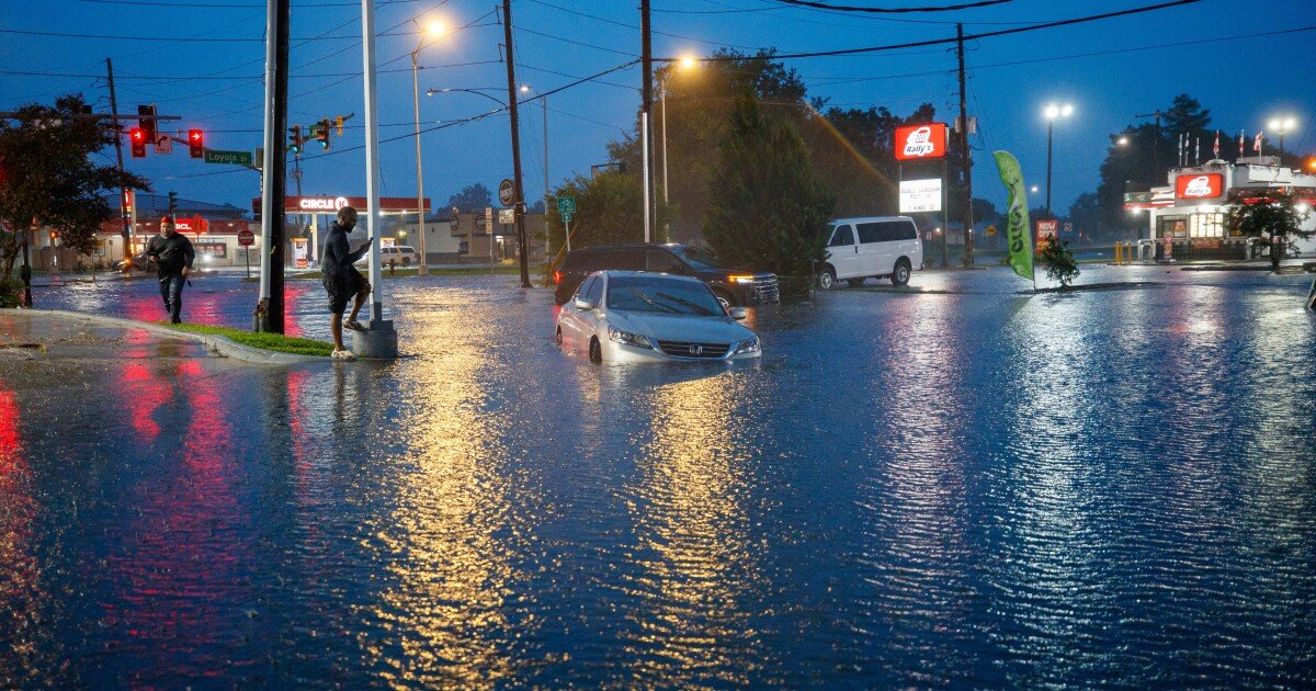 Tropical storm remnants drench Gulf states after tornadoes hit the Midwest